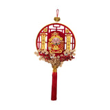 Maxbell Chinese New Year Decoration Traditional Tassel Pendant for Bedroom Tree Shop Round
