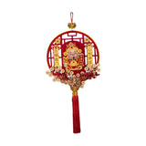 Maxbell Chinese New Year Decoration Traditional Tassel Pendant for Bedroom Tree Shop Round