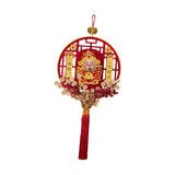 Maxbell Chinese New Year Decoration Traditional Tassel Pendant for Bedroom Tree Shop Round