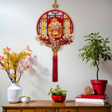 Maxbell Chinese New Year Decoration Traditional Tassel Pendant for Bedroom Tree Shop Round