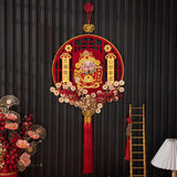 Maxbell Chinese New Year Decoration Traditional Tassel Pendant for Bedroom Tree Shop Round