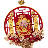 Maxbell Chinese New Year Decoration Traditional Tassel Pendant for Bedroom Tree Shop Round