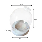 Maxbell Hydroponic Plant Pot Home Desk Desktop Glass Planter for Shelf Patio Balcony Clear