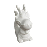 Maxbell Ceramic Dragon Figurine Crafts Dragon Sculpture for Bedroom Office Bookshelf Style A