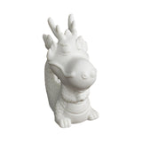 Maxbell Ceramic Dragon Figurine Crafts Dragon Sculpture for Bedroom Office Bookshelf Style A