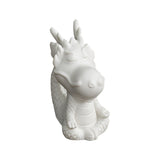 Maxbell Ceramic Dragon Figurine Crafts Dragon Sculpture for Bedroom Office Bookshelf Style B