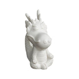 Maxbell Ceramic Dragon Figurine Crafts Dragon Sculpture for Bedroom Office Bookshelf Style B