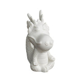 Maxbell Ceramic Dragon Figurine Crafts Dragon Sculpture for Bedroom Office Bookshelf Style B