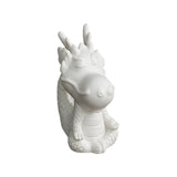Maxbell Ceramic Dragon Figurine Crafts Dragon Sculpture for Bedroom Office Bookshelf Style B