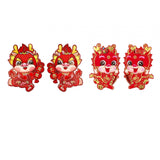 Maxbell 2x Chinese New Year Door Sticker for Spring Festivals Restaurant Living Room Style A
