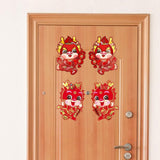 Maxbell 2x Chinese New Year Door Sticker for Spring Festivals Restaurant Living Room Style A