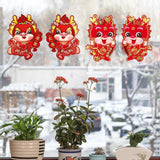 Maxbell 2x Chinese New Year Door Sticker for Spring Festivals Restaurant Living Room Style A