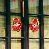 Maxbell 2x Chinese New Year Door Sticker for Spring Festivals Restaurant Living Room Style A
