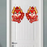 Maxbell 2x Chinese New Year Door Sticker for Spring Festivals Restaurant Living Room Style A