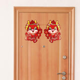 Maxbell 2x Chinese New Year Door Sticker for Spring Festivals Restaurant Living Room Style A