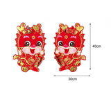 Maxbell 2x Chinese New Year Door Sticker for Spring Festivals Restaurant Living Room Style B