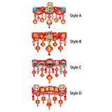 Maxbell Door Ornament Chinese New Year Decoration for Front Door Courtyard Door Gate Style A