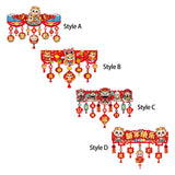 Maxbell Door Ornament Chinese New Year Decoration for Front Door Courtyard Door Gate Style A