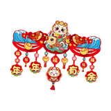 Maxbell Door Ornament Chinese New Year Decoration for Front Door Courtyard Door Gate Style A