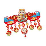 Maxbell Door Ornament Chinese New Year Decoration for Front Door Courtyard Door Gate Style A