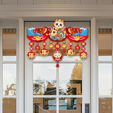 Maxbell Door Ornament Chinese New Year Decoration for Front Door Courtyard Door Gate Style A