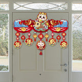 Maxbell Door Ornament Chinese New Year Decoration for Front Door Courtyard Door Gate Style A