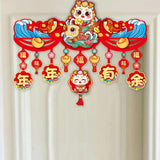 Maxbell Door Ornament Chinese New Year Decoration for Front Door Courtyard Door Gate Style A