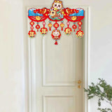 Maxbell Door Ornament Chinese New Year Decoration for Front Door Courtyard Door Gate Style A