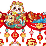 Maxbell Door Ornament Chinese New Year Decoration for Front Door Courtyard Door Gate Style A