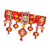 Maxbell Door Ornament Chinese New Year Decoration for Front Door Courtyard Door Gate Style B