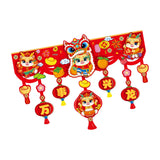 Maxbell Door Ornament Chinese New Year Decoration for Front Door Courtyard Door Gate Style B