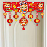 Maxbell Door Ornament Chinese New Year Decoration for Front Door Courtyard Door Gate Style B
