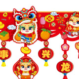 Maxbell Door Ornament Chinese New Year Decoration for Front Door Courtyard Door Gate Style B