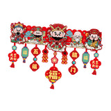 Maxbell Door Ornament Chinese New Year Decoration for Front Door Courtyard Door Gate Style C