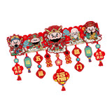 Maxbell Door Ornament Chinese New Year Decoration for Front Door Courtyard Door Gate Style C
