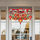 Maxbell Door Ornament Chinese New Year Decoration for Front Door Courtyard Door Gate Style C