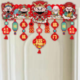 Maxbell Door Ornament Chinese New Year Decoration for Front Door Courtyard Door Gate Style C