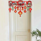 Maxbell Door Ornament Chinese New Year Decoration for Front Door Courtyard Door Gate Style C