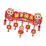 Maxbell Door Ornament Chinese New Year Decoration for Front Door Courtyard Door Gate Style D