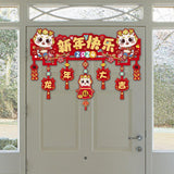 Maxbell Door Ornament Chinese New Year Decoration for Front Door Courtyard Door Gate Style D