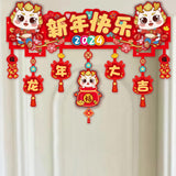 Maxbell Door Ornament Chinese New Year Decoration for Front Door Courtyard Door Gate Style D