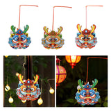 Maxbell Chinese New Year Lantern DIY Material Set Cute Traditional for Boys Children Blue