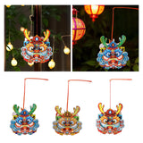 Maxbell Chinese New Year Lantern DIY Material Set Cute Traditional for Boys Children Blue