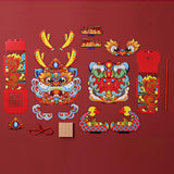 Maxbell Chinese New Year Lantern DIY Material Set Cute Traditional for Boys Children Blue