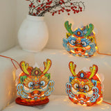 Maxbell Chinese New Year Lantern DIY Material Set Cute Traditional for Boys Children Blue