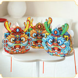 Maxbell Chinese New Year Lantern DIY Material Set Cute Traditional for Boys Children Blue