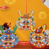 Maxbell Chinese New Year Lantern DIY Material Set Cute Traditional for Boys Children Blue