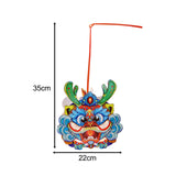 Maxbell Chinese New Year Lantern DIY Material Set Cute Traditional for Boys Children Blue