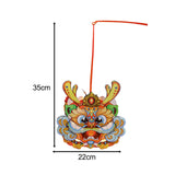 Maxbell Chinese New Year Lantern DIY Material Set Cute Traditional for Boys Children Green