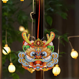 Maxbell Chinese New Year Lantern DIY Material Set Cute Traditional for Boys Children Green
